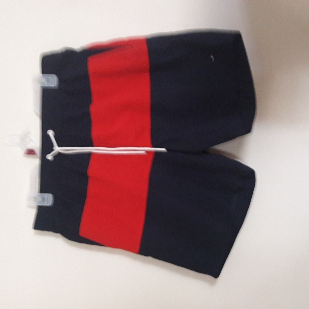 Tommy Hilfiger Vintage Color block blue and red Men's swim trunks size Large